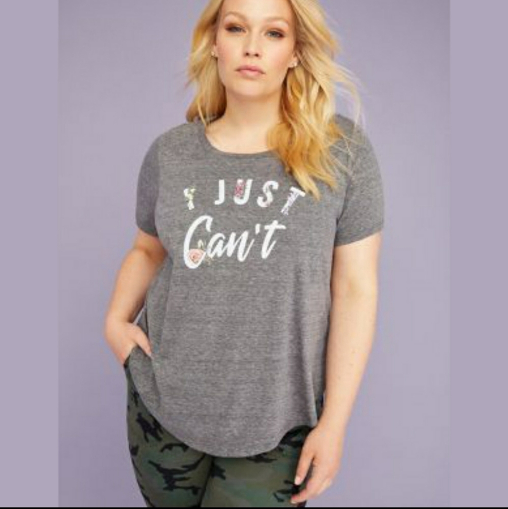 Lane Bryant I Just Can't graphic shirt size 14/16
